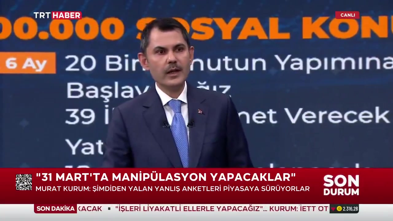 Murat Kurum: Yalan anketlerle manipülasyon yapılacak