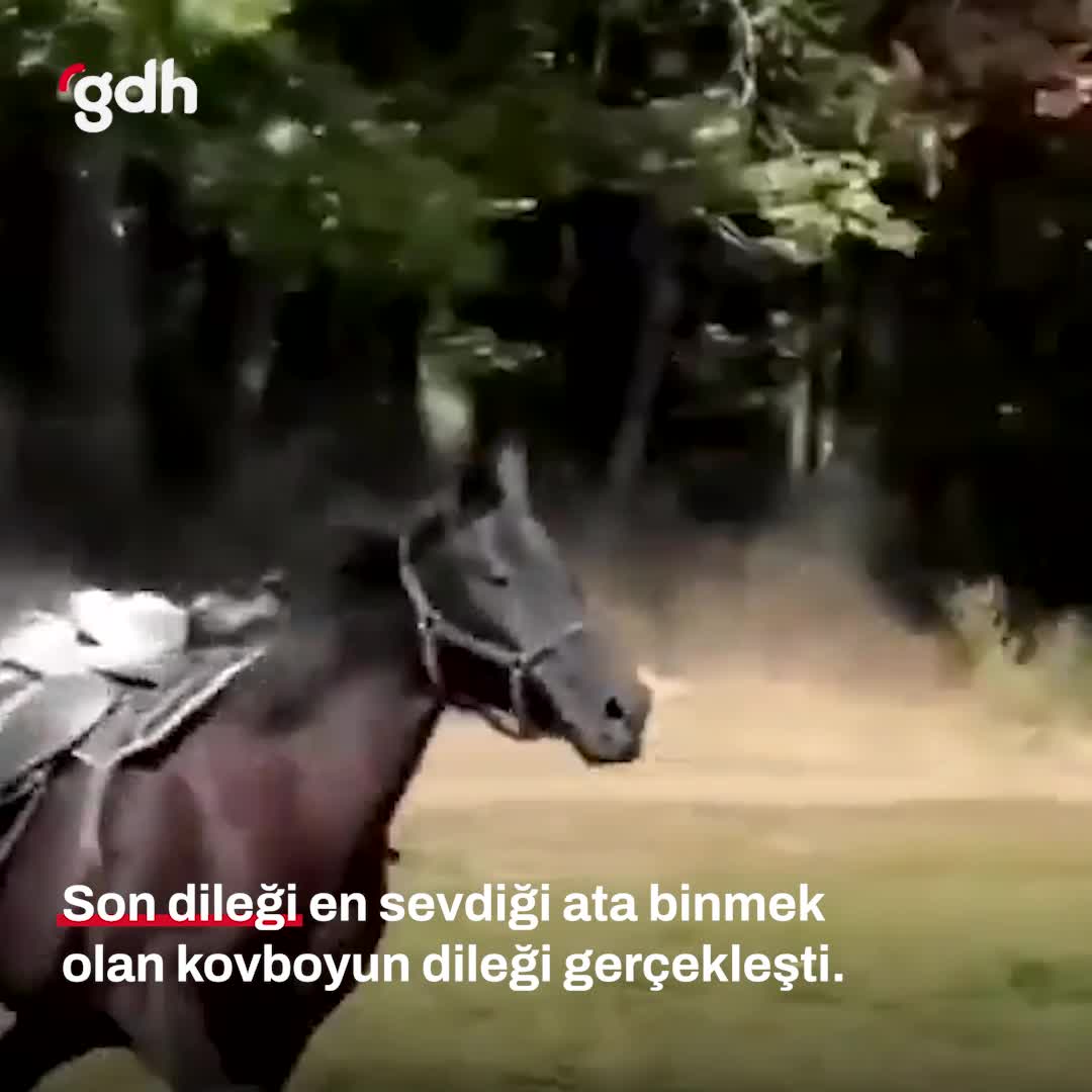 Kovboyun son dileği, küllerini ata bindirerek gerçekleşti