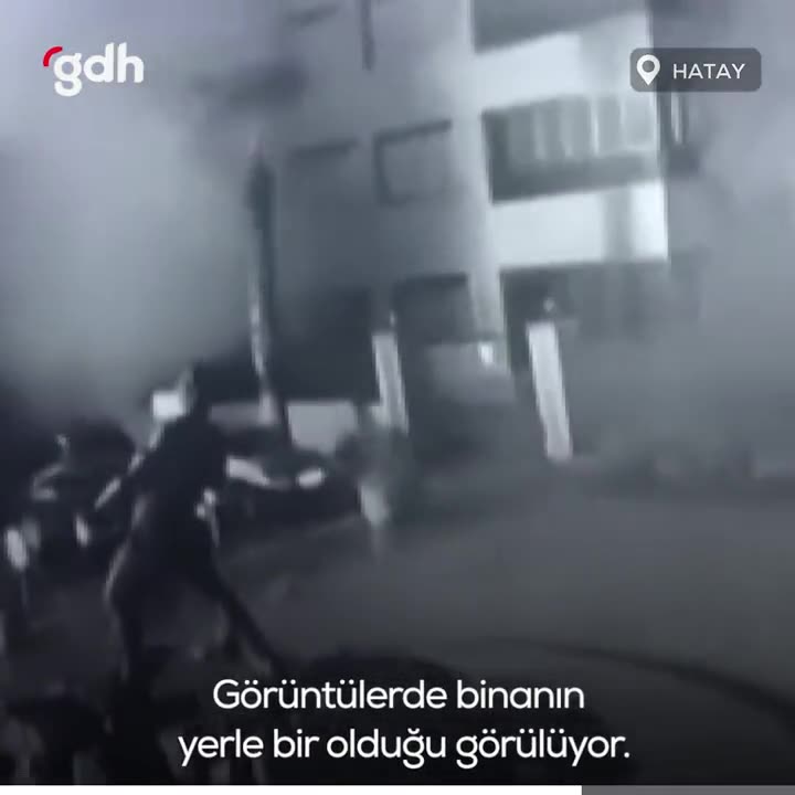 Sahil Apartmanı'nın depreme anlık yıkılış görüntüleri ortaya çıktı