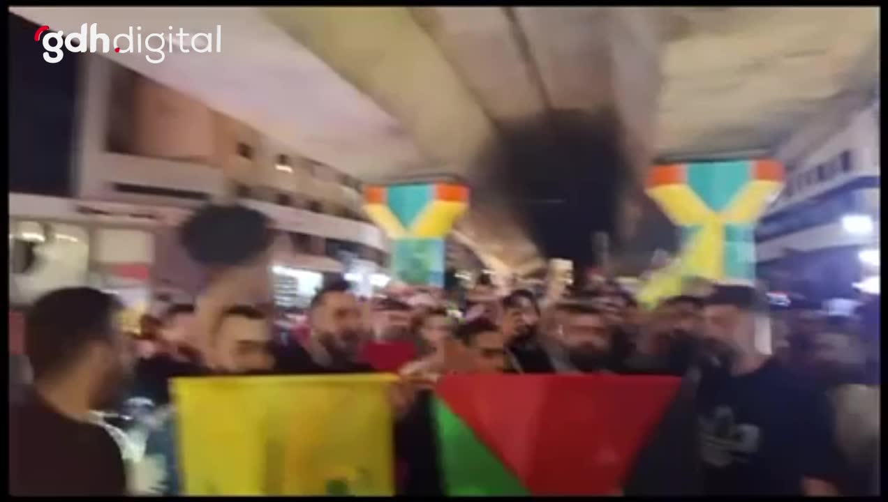 Beyrut'ta Hizbullah'a savaş için protestolar devam ediyor