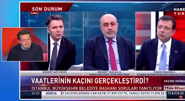 Cüneyt Özdemir: İmamoğlu iyi savunuyor ama sorularda zorlanıyor