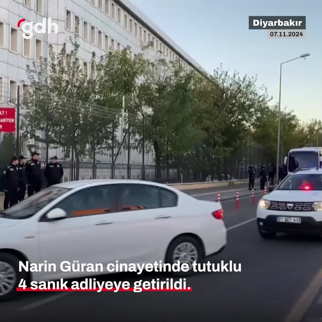 Diyarbakır'da Narin Güran cinayeti sanıkları adliyeye getirildi