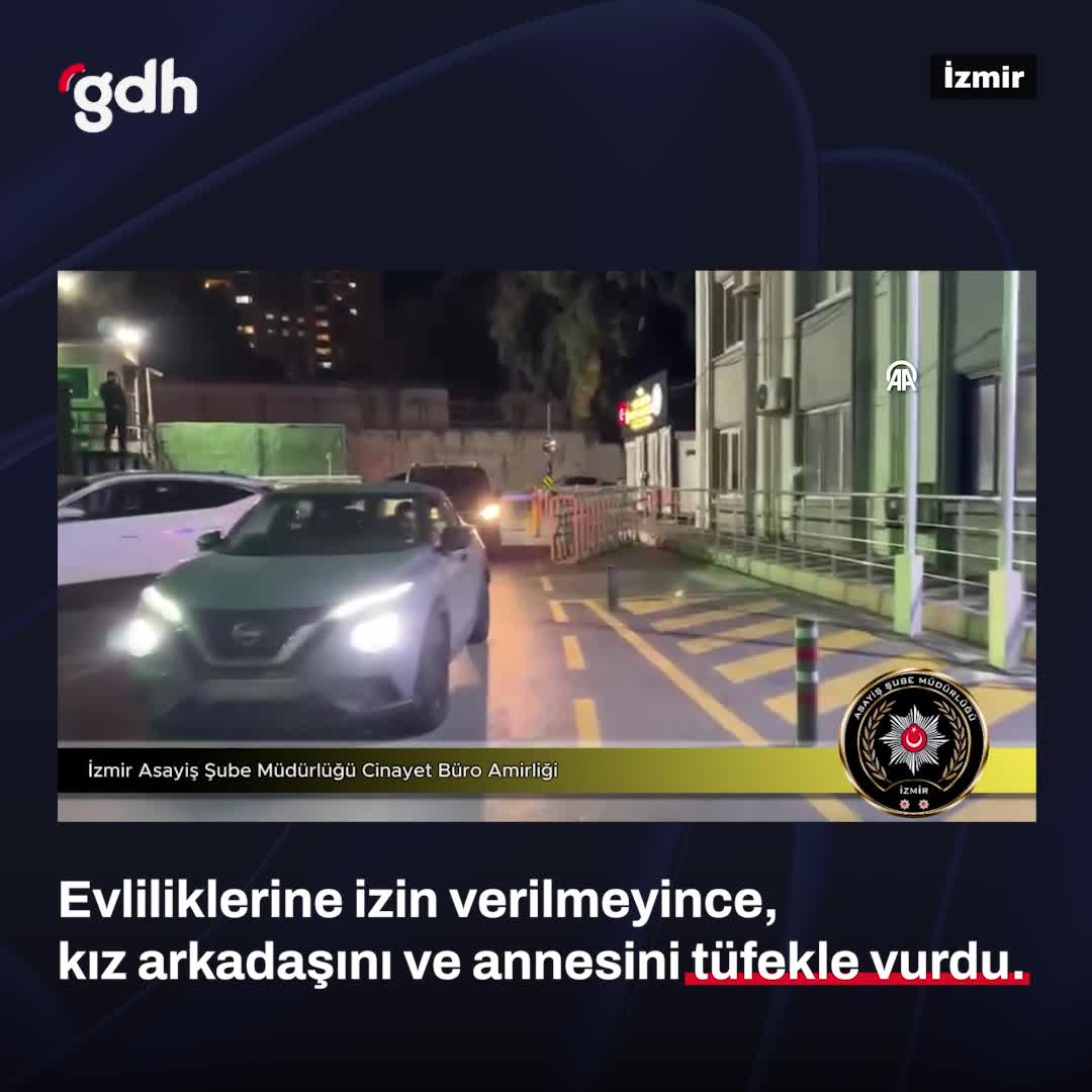 Karabağlar'da genç adam, sevgilisinin annesini ve kendisini vurdu