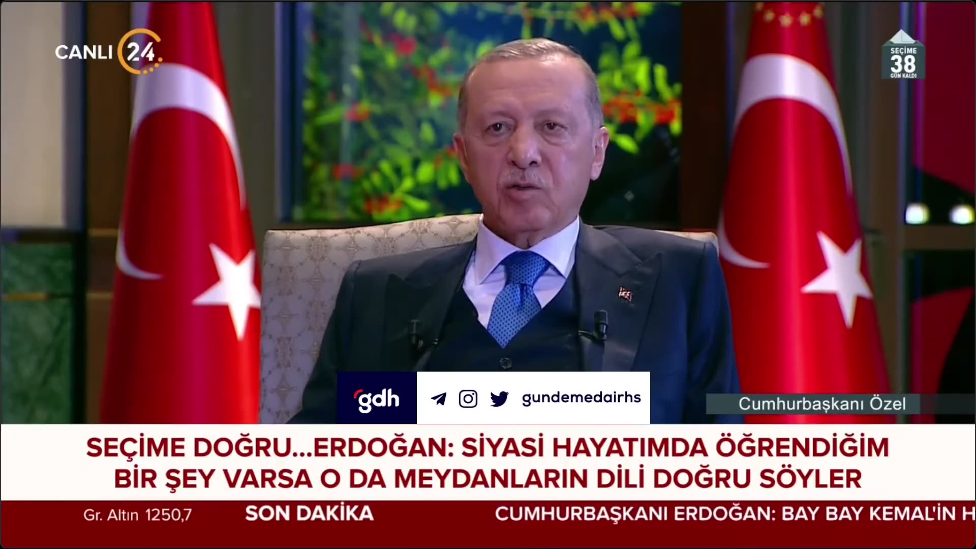 Erdoğan: Anketlere göre seçimlerde öndeyiz