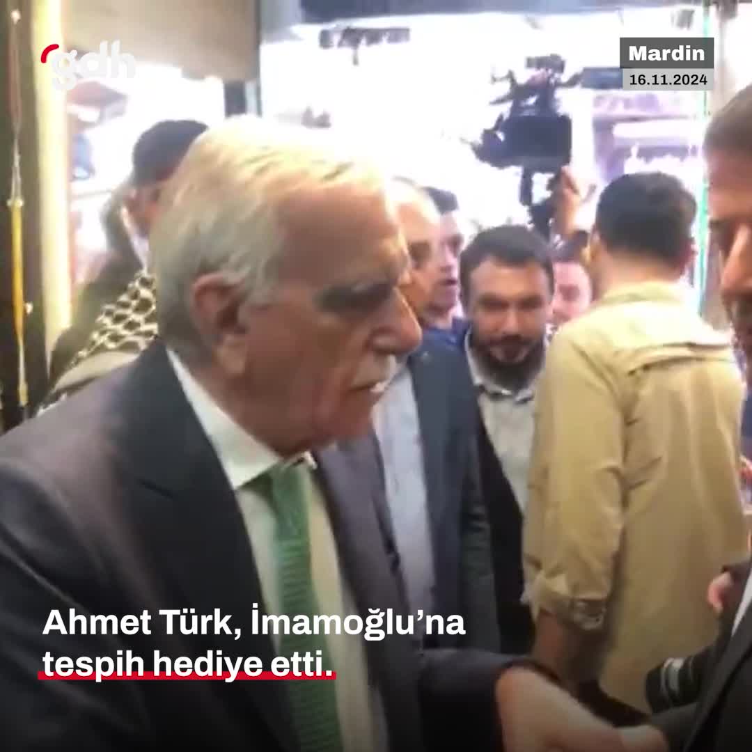Ahmet Türk’ten İmamoğlu’na tespih hediyesi Mardin'de