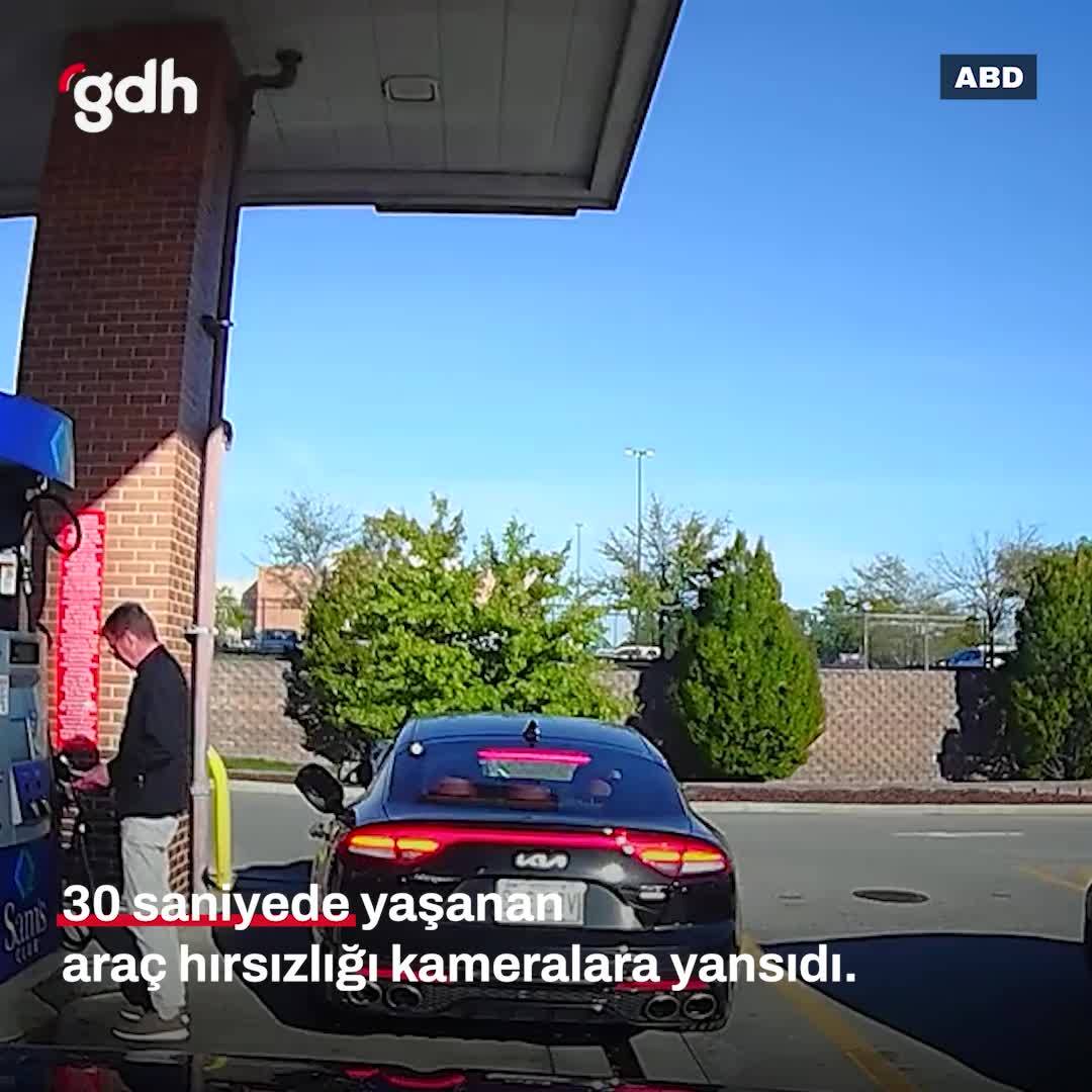 ABD’de hırsızlar, sahibinin yanında 30 saniyede aracı çaldı