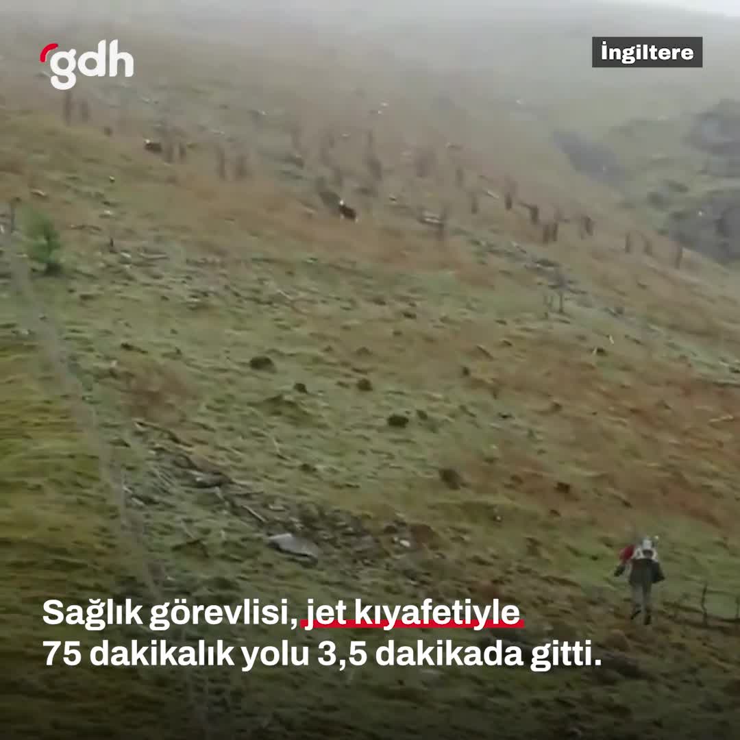 'Uçan' sağlık görevlisi viral oldu, zirveye 3,5 dakikada çıktı