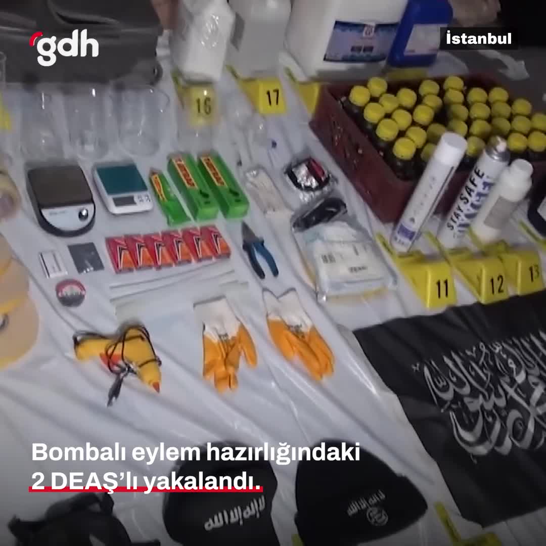 İstanbul'da DEAŞ üyesi 2 terörist bomba yaparken yakalandı