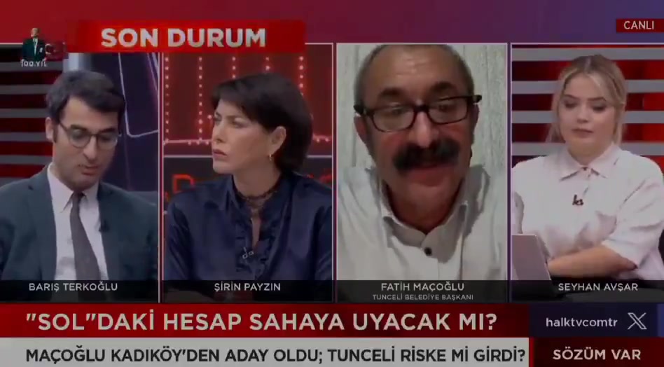 Maçoğlu'nun Kadıköy'den adaylığı Halk TV'de tartışma yarattı