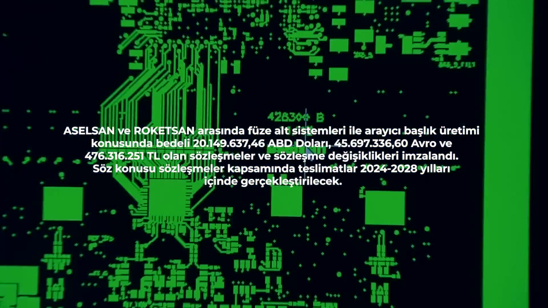 ASELSAN ve ROKETSAN’dan füze sistemi için 20,1 milyar $ sözleşme