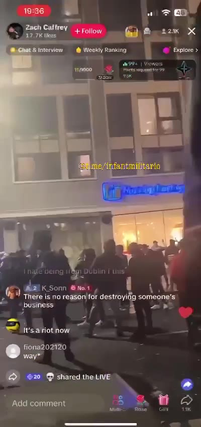 Dublin'de aşırı sağcılar sığınmacı otelini ateşe verdi!
