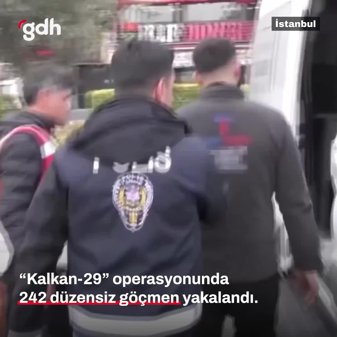 Esenyurt'ta "Kalkan-29" operasyonunda 242 göçmen yakalandı