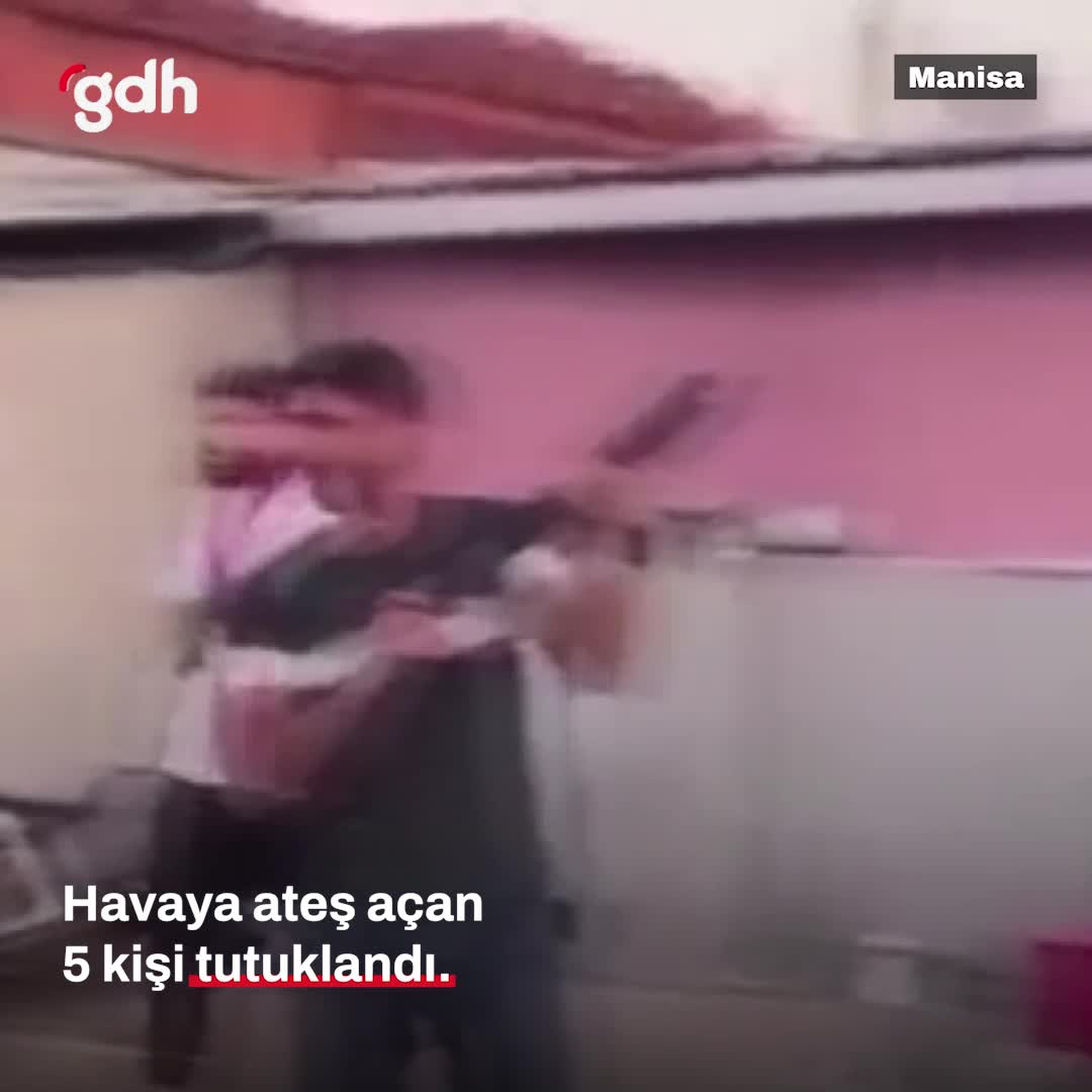 Manisa'da düğünde ateş açan 5 kişi tutuklandı