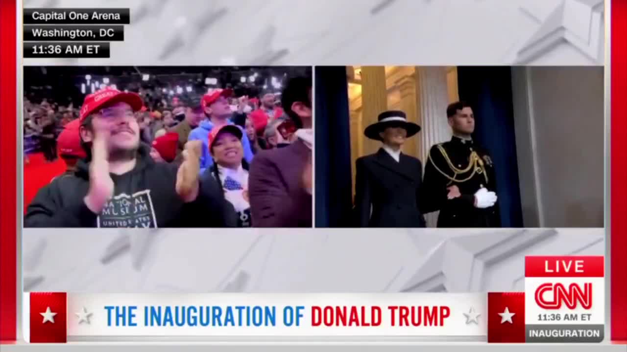 Trump'ın yemin töreni için Kongre'ye girişi anları