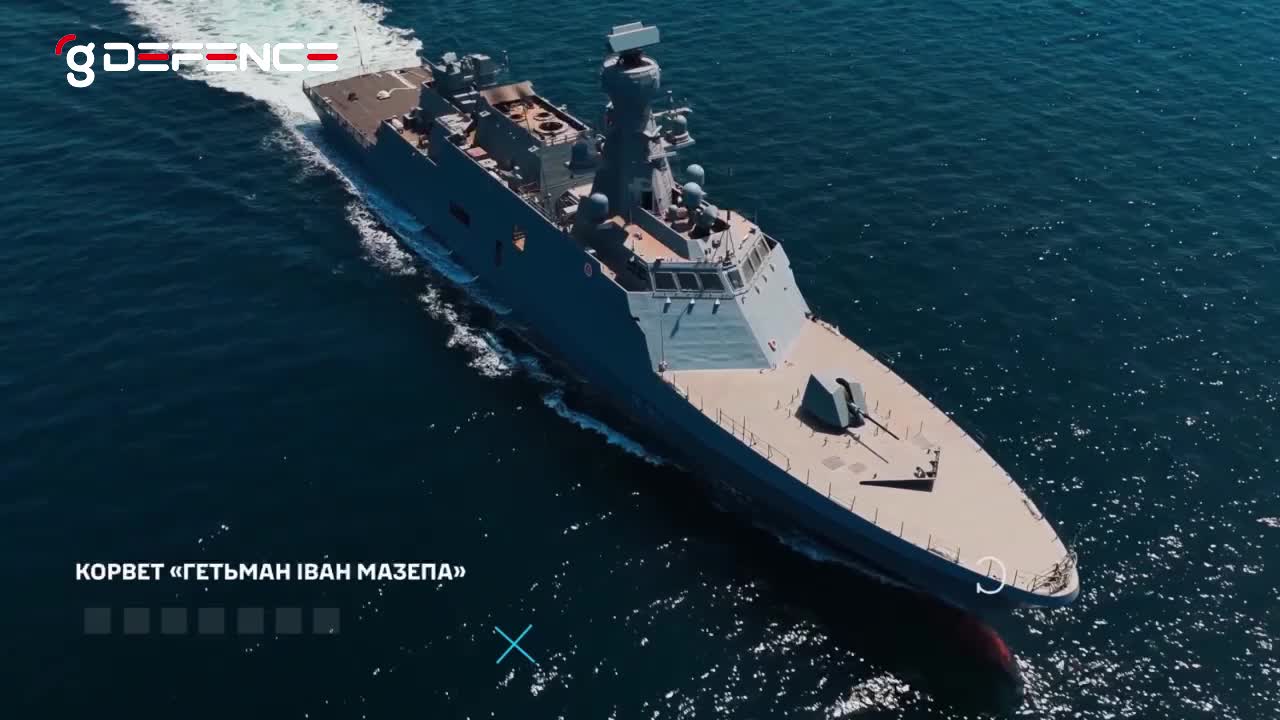 Ukrayna'nın ADA sınıfı korveti Hetman İvan Mazepa deniz testinde