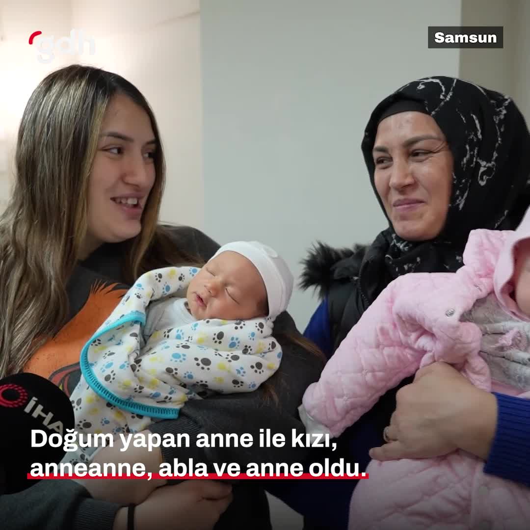 Samsun'da aynı anda anne ve kızı doğum yaptı, doktor şaşkın