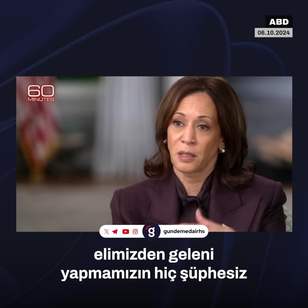 Harris: İsrail’in savunması için destek vermeliyiz