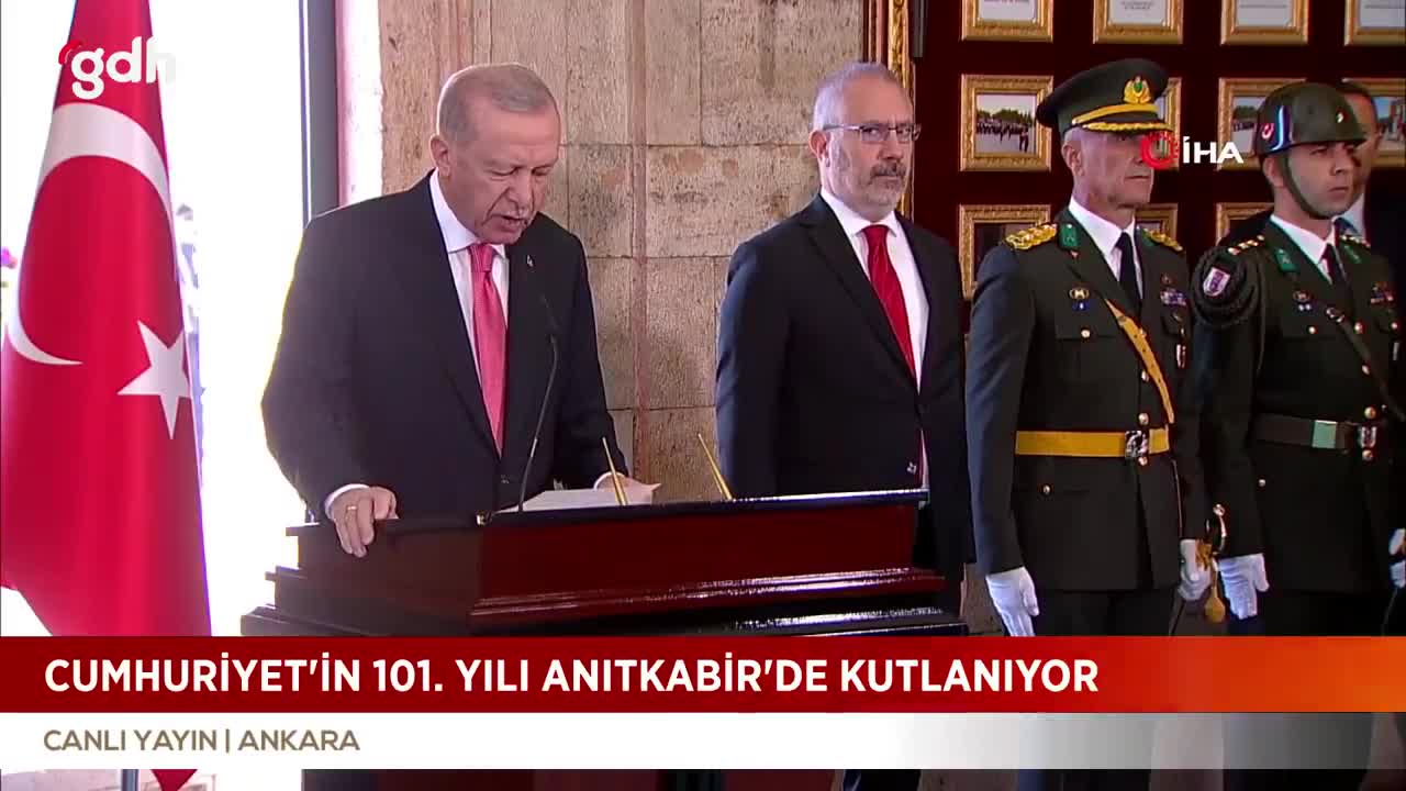 Erdoğan, Anıtkabir Özel Defteri'ni imzaladı: Tedbir alıyoruz