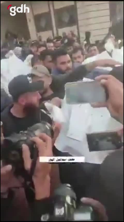 İsrail'in Nuseyrat'ta katledilen gazeteciler için cenaze töreni