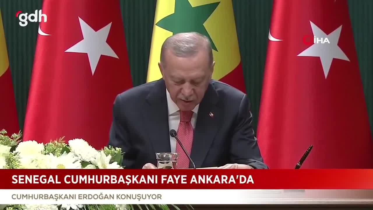 Erdoğan: Senegal ile 4 anlaşma, ticaret 500 milyon dolar hedefi
