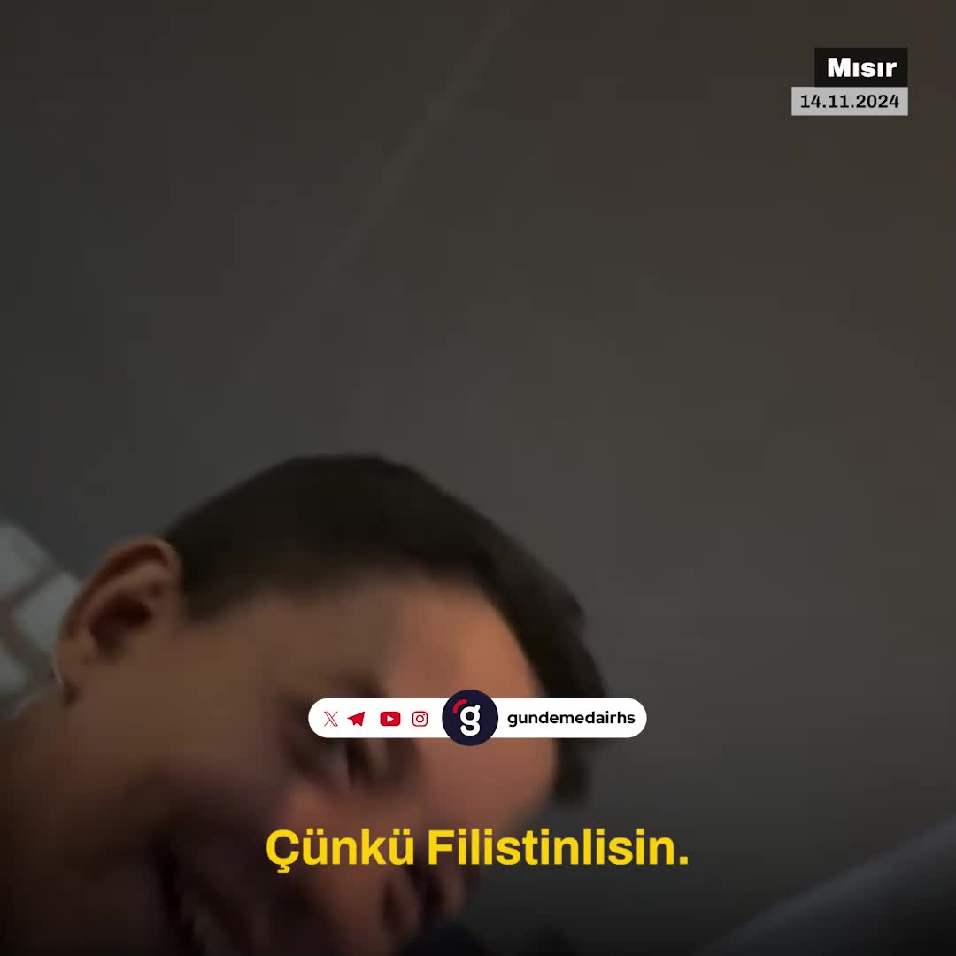 "Filistin'i çok seven Mısırlı çocuğun duygusal tepkisi"