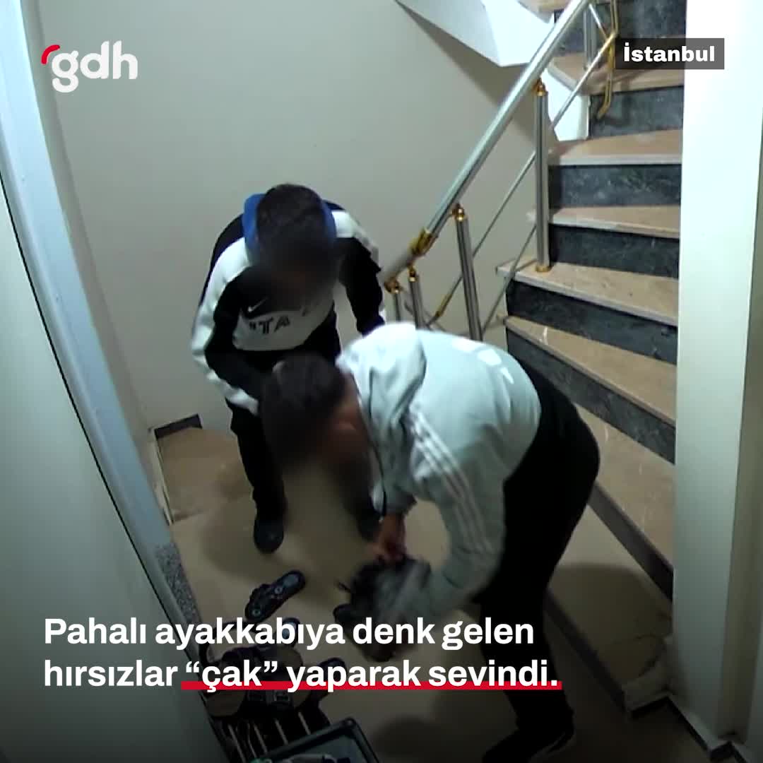 Arnavutköy'de ayakkabı çalan hırsızlar "çak" yaptı!