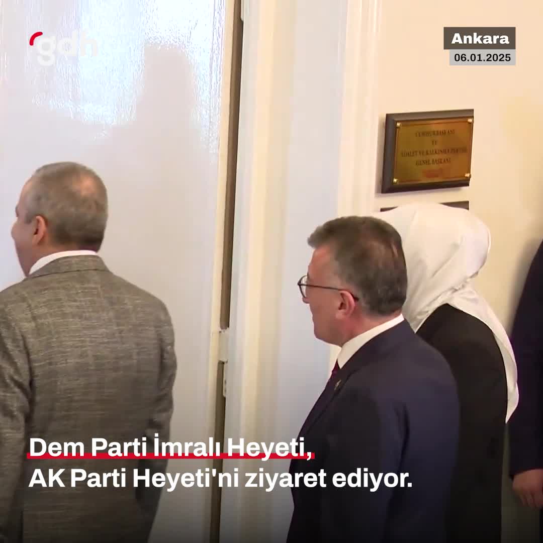 DEM Parti Heyeti, AK Parti'yi TBMM'de ziyaret etti