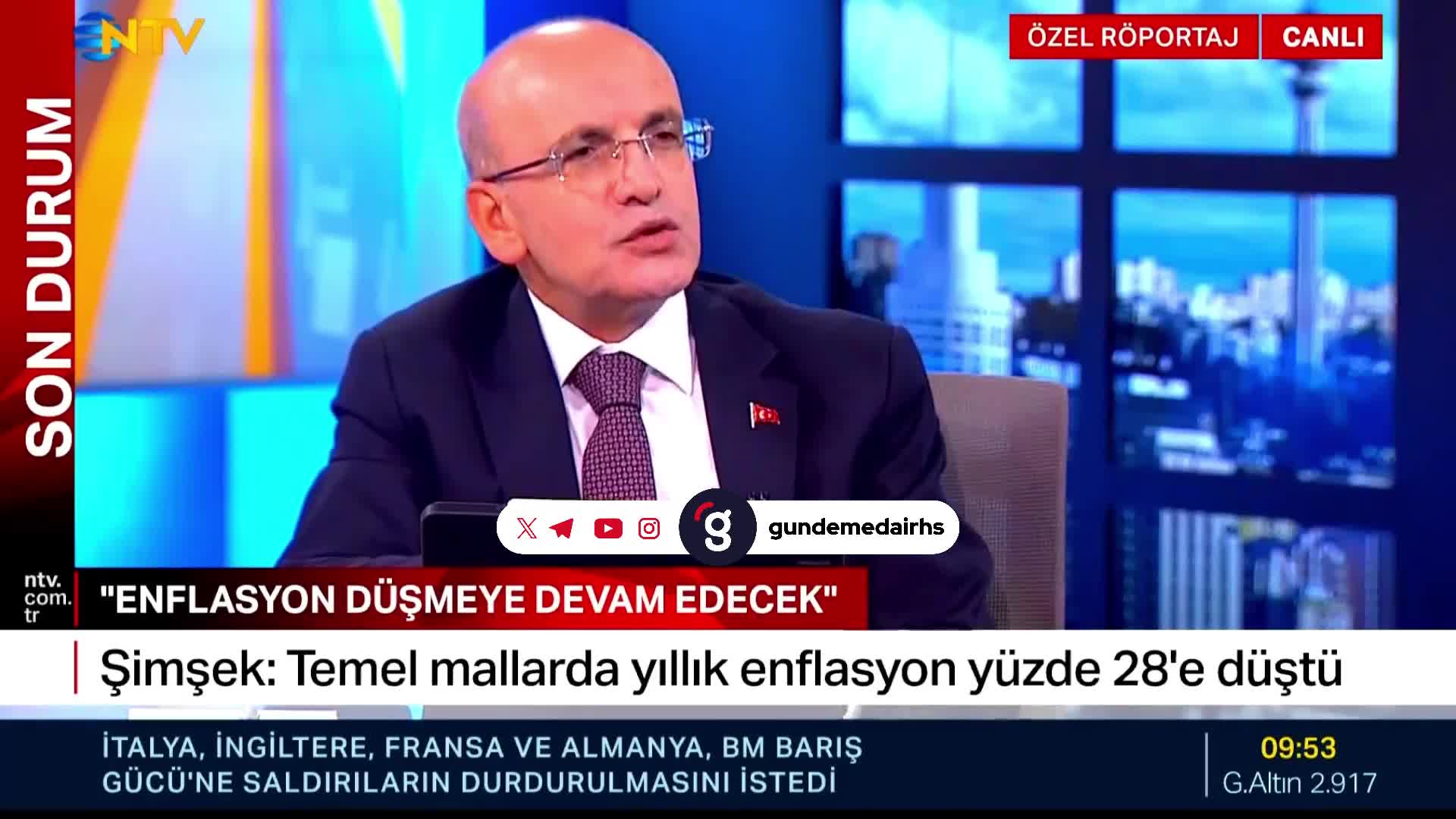 Enflasyon: Temel mallarda yüzde 28'e düştü, hizmetlerde azalıyor