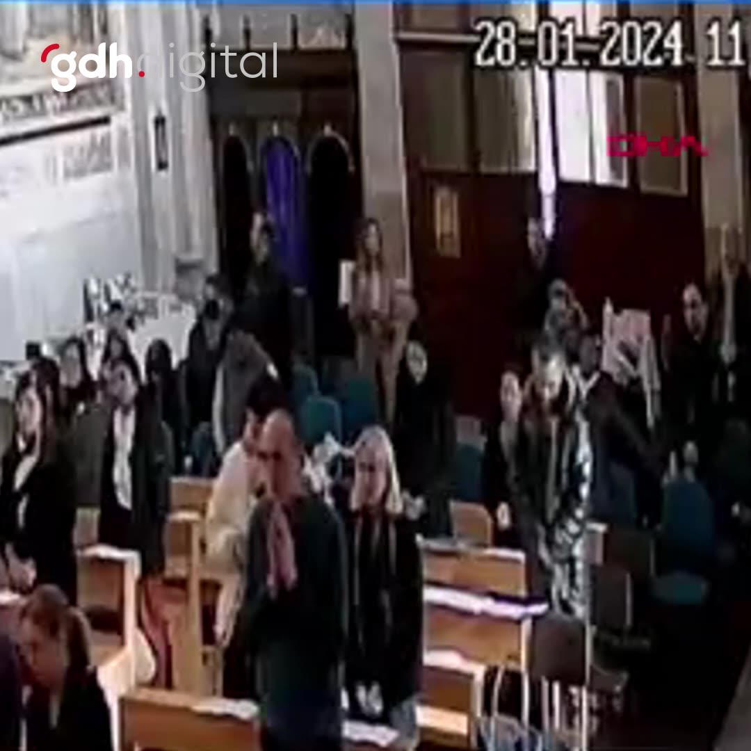Sarıyer'deki Santa Maria Kilisesi saldırı görüntüleri yayınlandı
