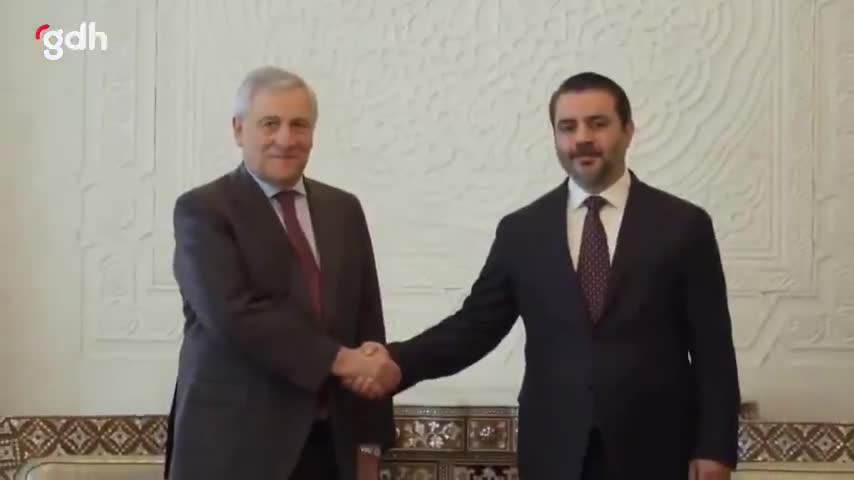 Esad Şeybani ve Antonio Tajani, Şam'da görüştü