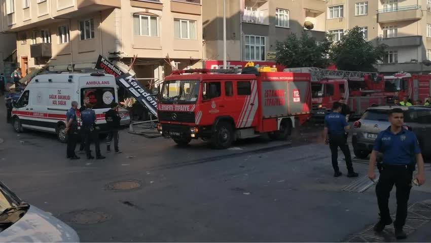 Esenler'de oto LPG iş yerinde patlama: 7 yaralı