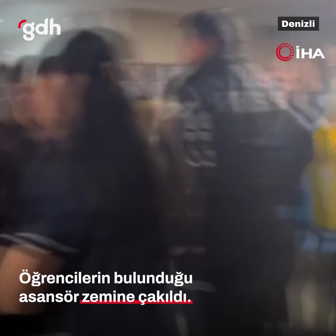 Denizli'de KYK yurt asansörü 2. kattan düştü, 2 öğrenci yaralı