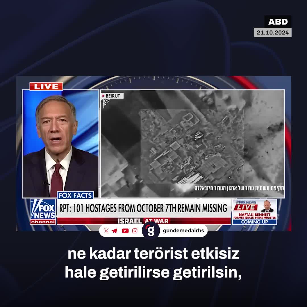 Pompeo: İsrail'in aldığı önlem önemli, İran tehdit oluşturuyor