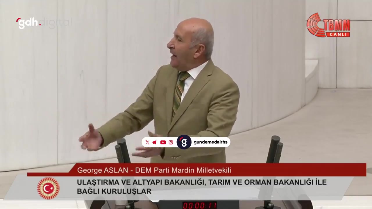DEM Parti Vekili George Aslan'ın Süryanice konuşması tepki çekti