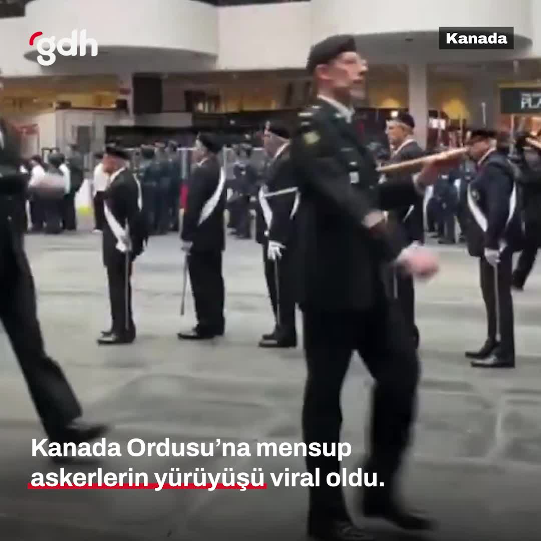 Kanada Ordusu askerlerinin anma törenindeki yürüyüşü viral oldu