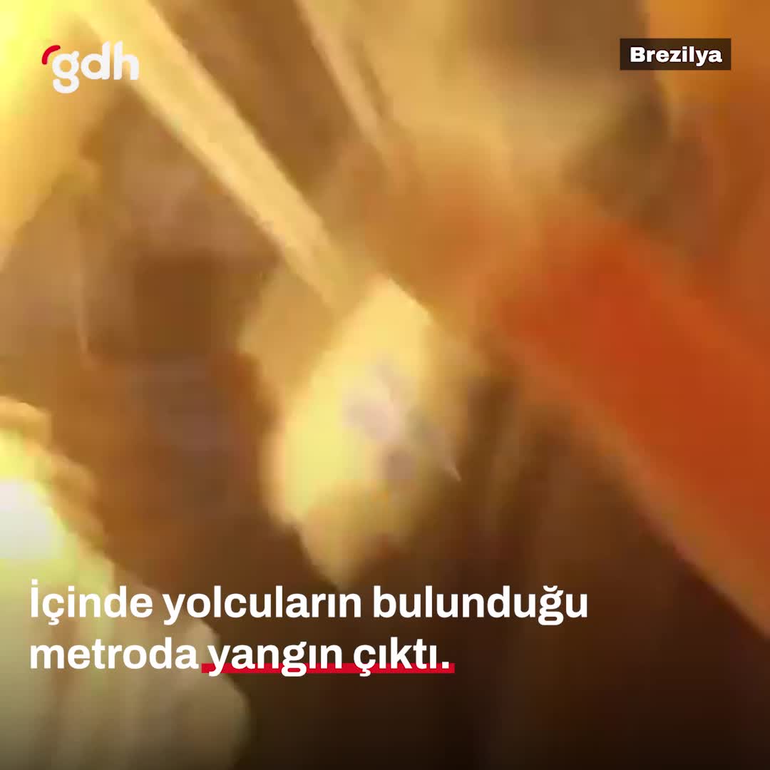 Sao Paulo'da metroda patlama yangın çıkardı, yolcular tahliye edildi