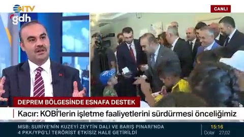 Bakan Kacır, deprem bölgesindeki esnafa kredi desteğini açıkladı