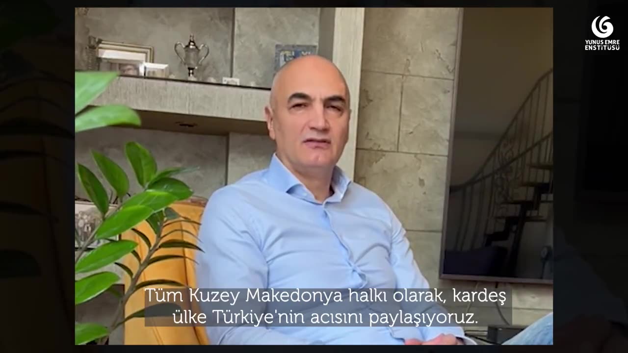 Petar Naumoski’den Türkiye’ye destek: "Acınızı paylaşıyoruz."