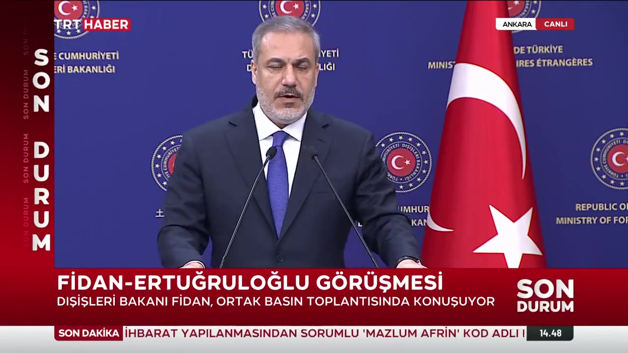 Hakan Fidan: PKK/YPG hedefleri güvenlik güçlerinin meşru hedefi
