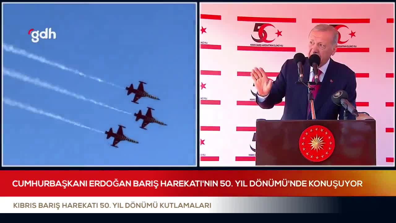 Erdoğan: Kıbrıs'ta federal çözüm mümkün değil, haklar tescil edilmeli