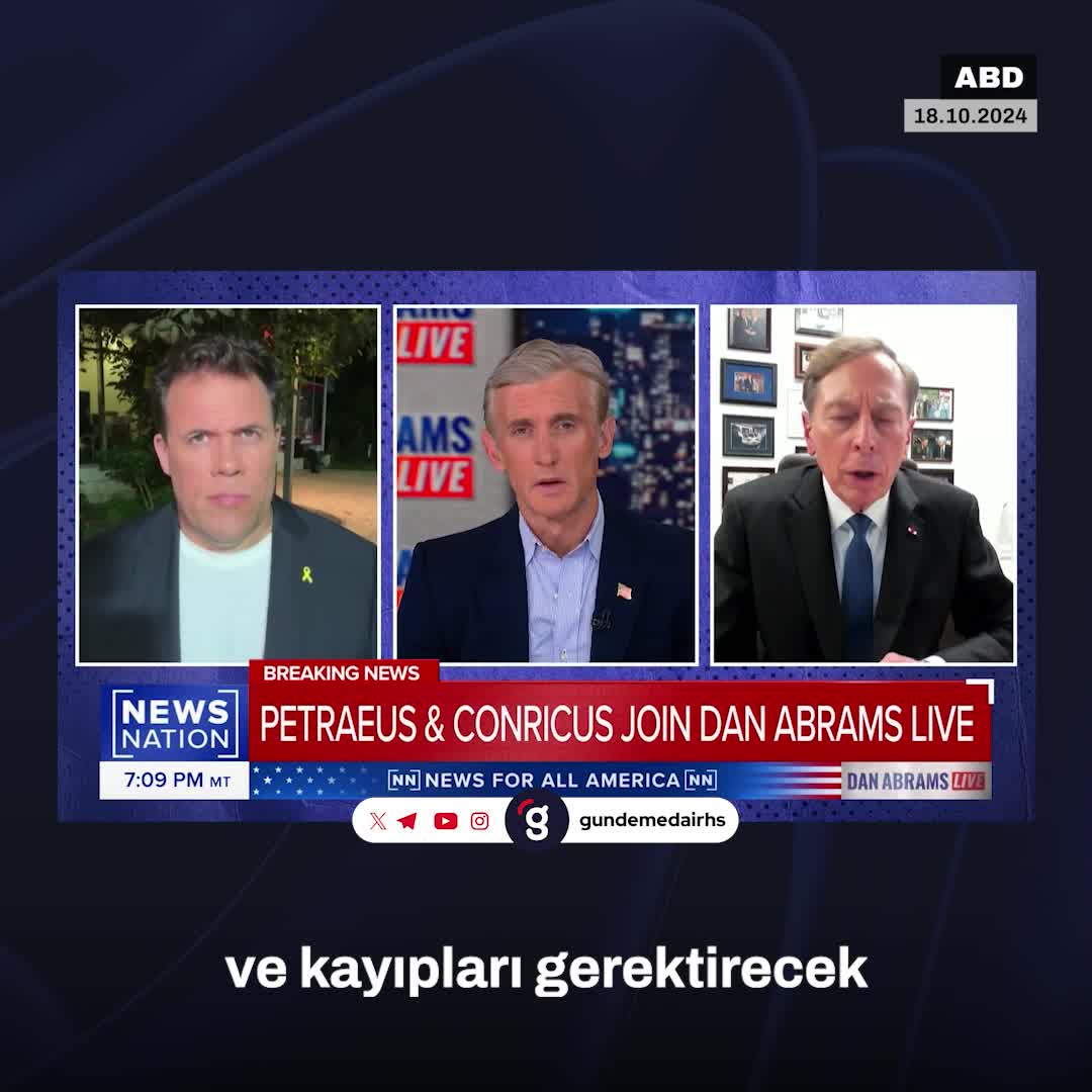 Petraeus: Hamas'ın kabiliyeti azalıyor, ama sayıları fazla