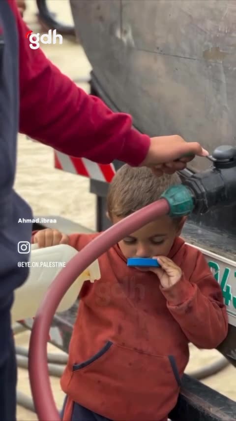 Gazzeli çocukların tek isteği: "İçecek bir yudum su"