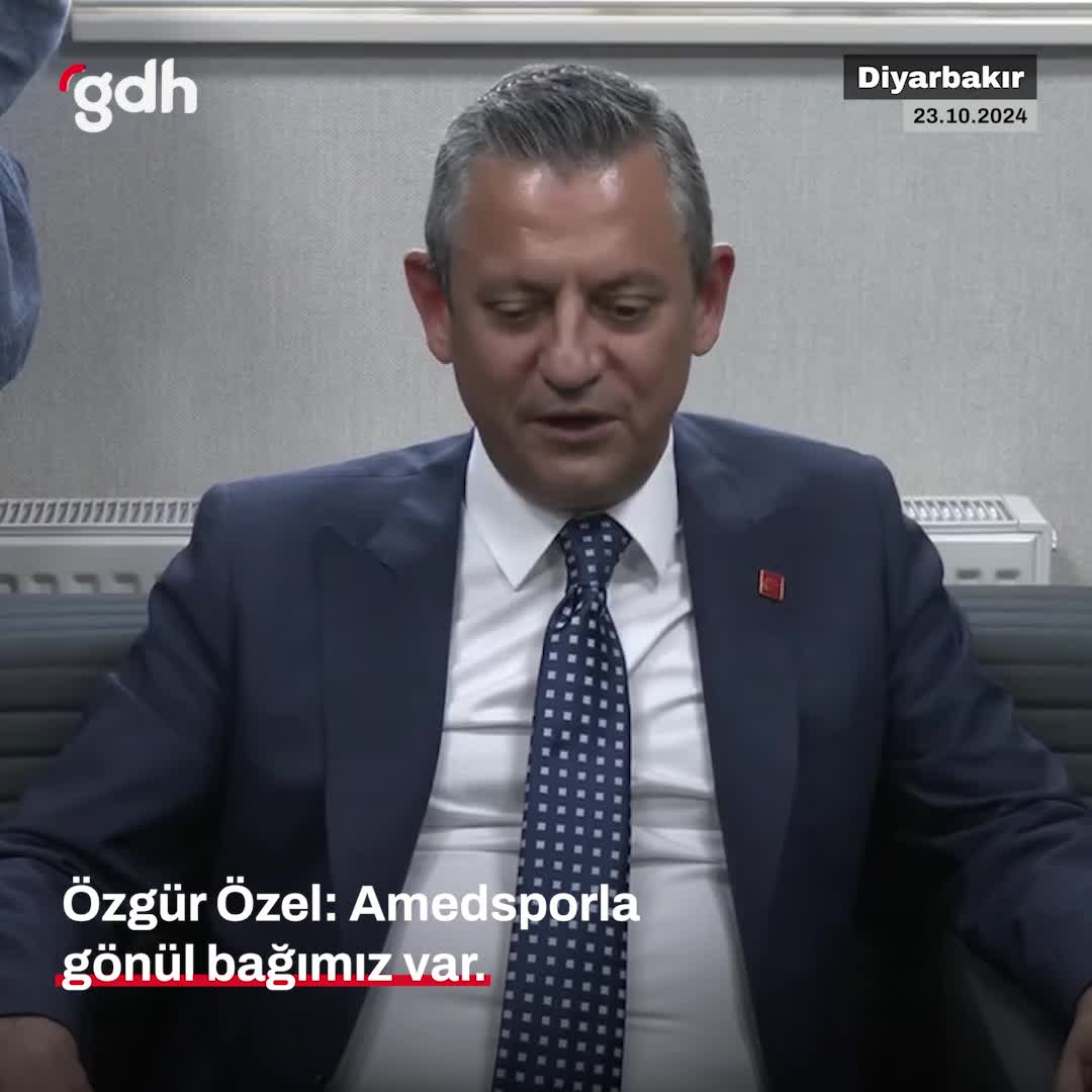 Özgür Özel: Amedspor'la gönül bağımız var