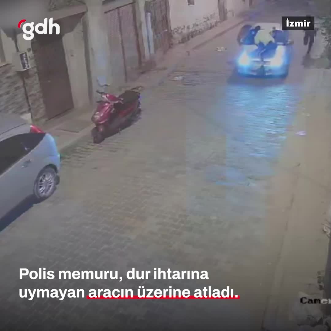 Polis memurunu 300 metre sürükleyen şüpheli yakalandı