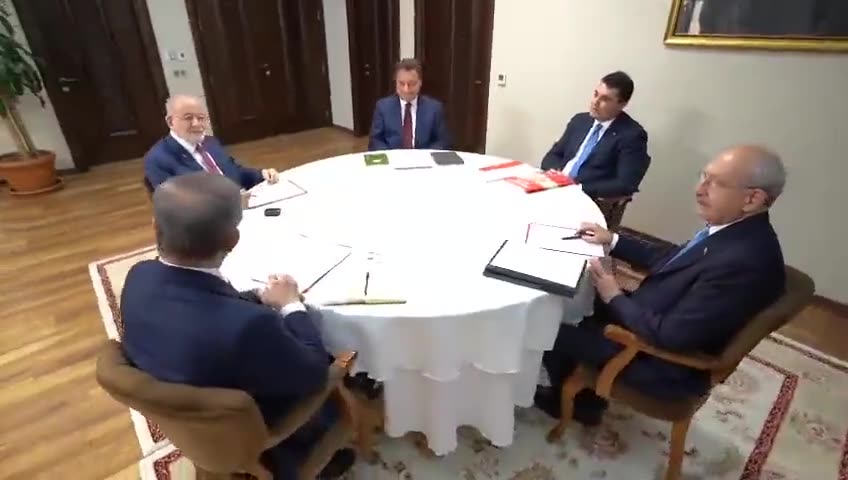 5 liderin toplantısından ilk video paylaşıldı