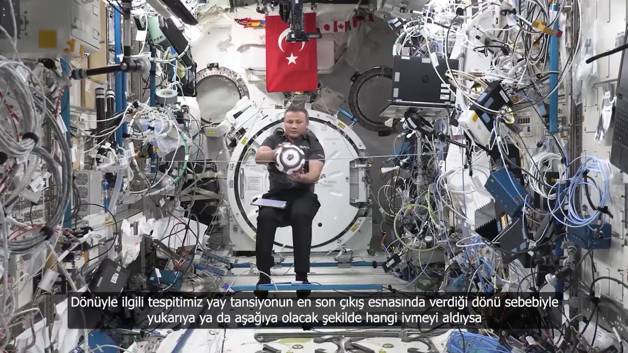Alper Gezeravcı'nın uzayda hareket dinamikleri videosu