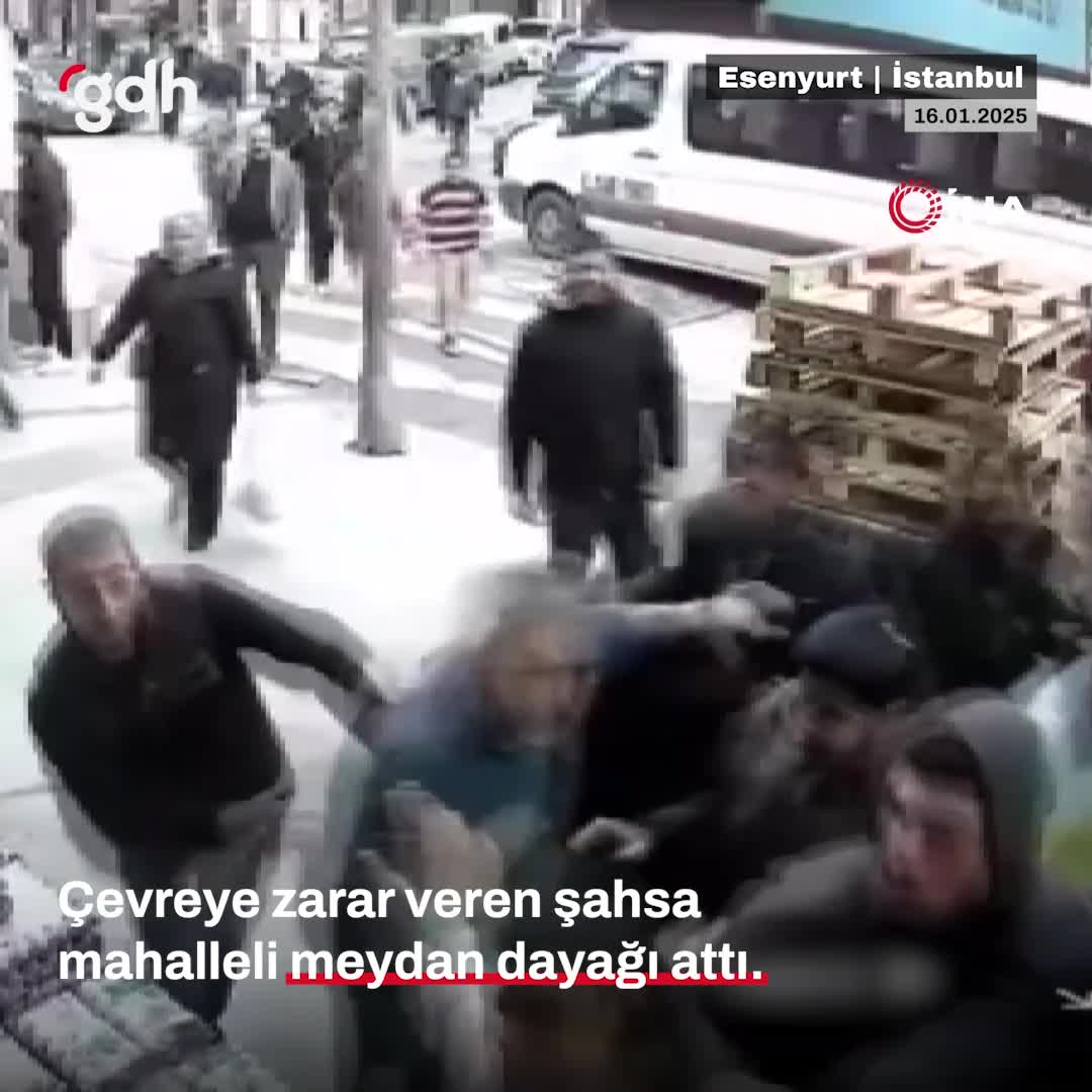 Esenyurt'ta uyuşturucu etkisindeki kişi mahalleli tarafından darp edildi