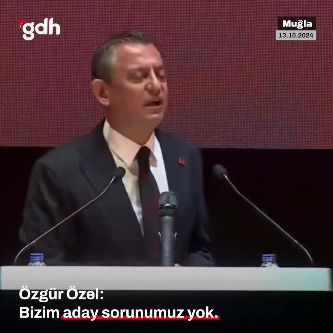 Özgür Özel: "Aday sorunumuz yok, Türkiye’yi biz kurtaracağız!"