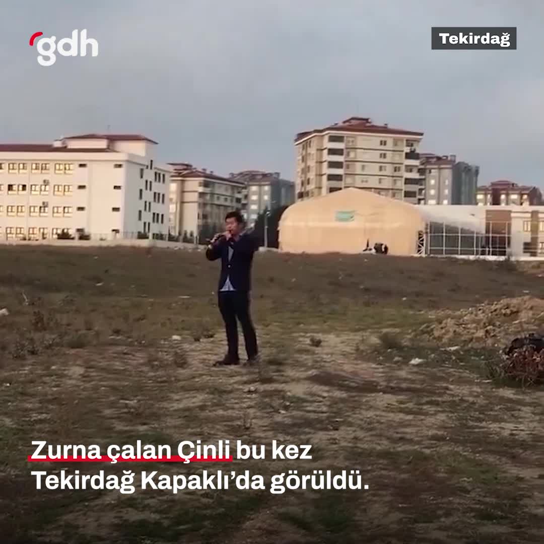 Çerkezköy'deki Çinli zurnacı bu kez Kapaklı'da görüldü