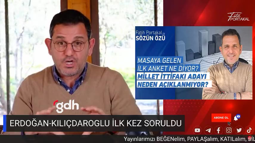 Ankette Erdoğan ve Kılıçdaroğlu eşit, kararsızlar %10!